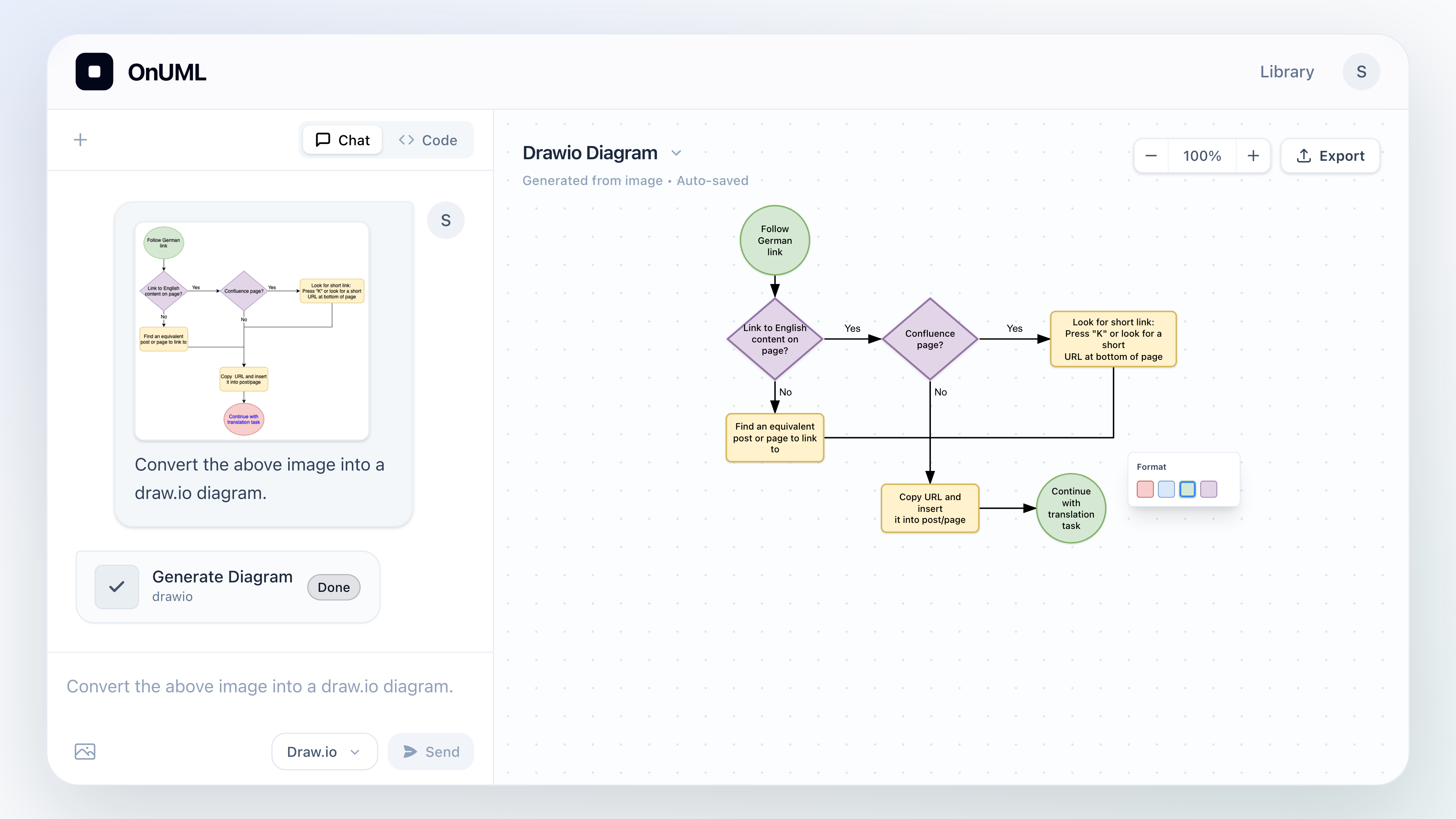 AI 生成 Draw.io 图表演示